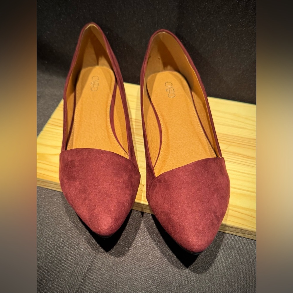 NWT-Cato Merlot/Burgundy Color Women’s Flats. Size 10 - Picture 5 of 16